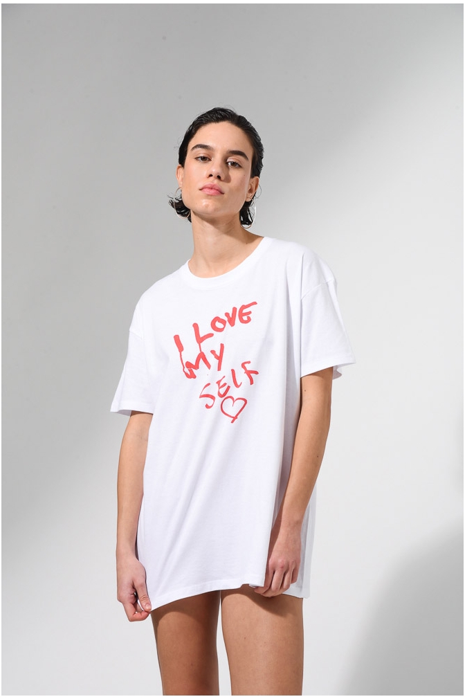 Amate Tu Misma White Tee/ Body Positivity T-shirt / Self Love